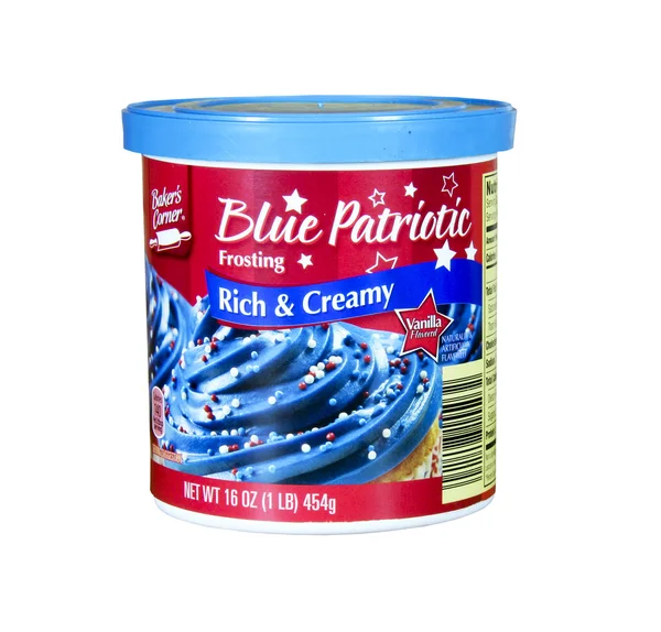 Bakers Corner Blue Patriotic Frosting — Stock Photo, Image