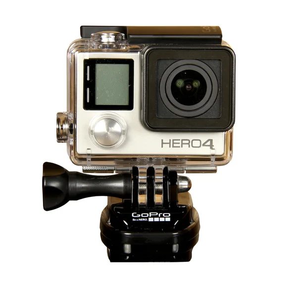 GoPro Hero 4 kamera ezüst — Stock Fotó