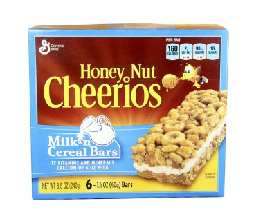 Bal fındık Cheerios tahıl barlar