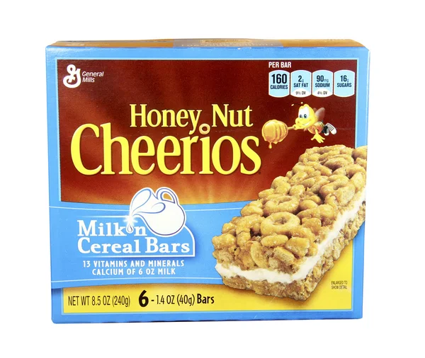 Honey Nut Cheerios Cereal Bars — Stock Photo, Image