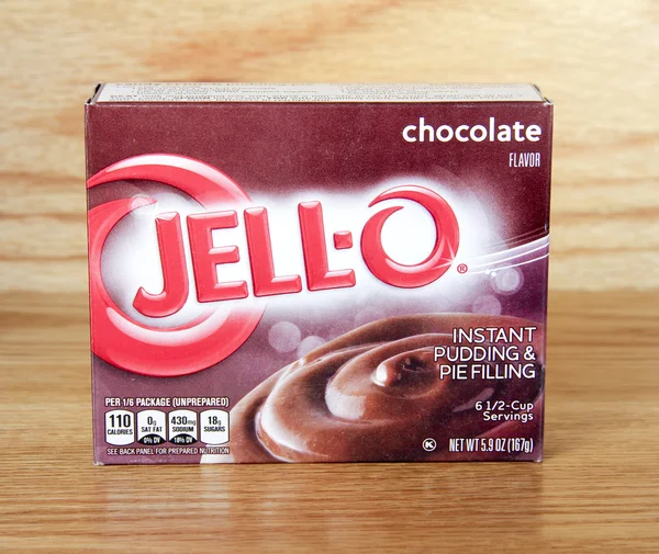 Box of Jell-O Chocolate Pudding — Stock Photo, Image
