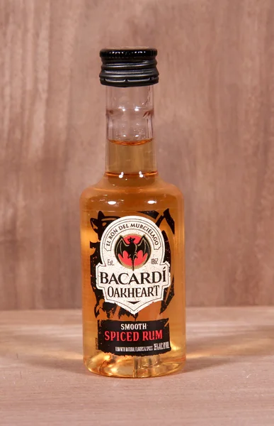 Bottle of Barcardi Oakheart Rum — Stock Photo, Image