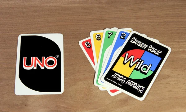 UNO cards from the game