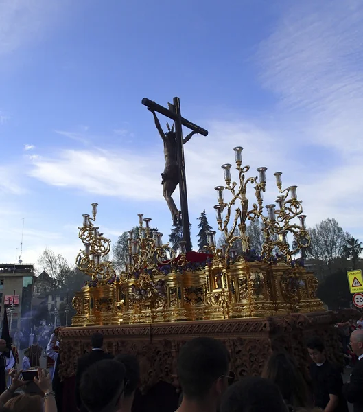 Pasen processie op Granada Spanje — Stockfoto