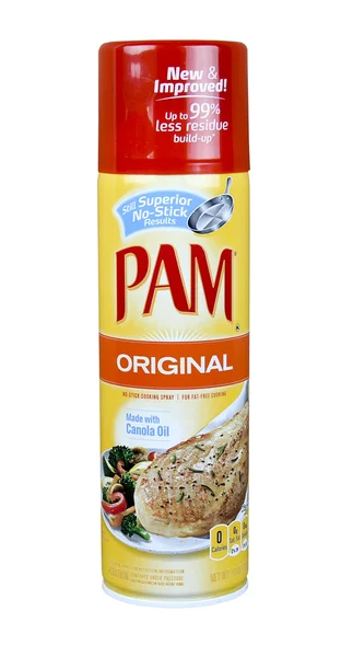 Can of PAM  spray cooking oil — Stock Photo, Image