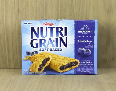 Kutusu Nutra tahıl Blueberry kahvaltı Bar