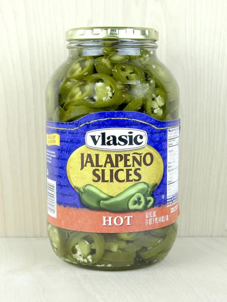 Jar of Vlasic Jalapeno Slices — Stock Photo, Image