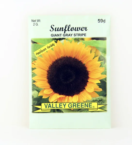 Package of Valley Greene Sunflower Seeds — Stock Photo, Image