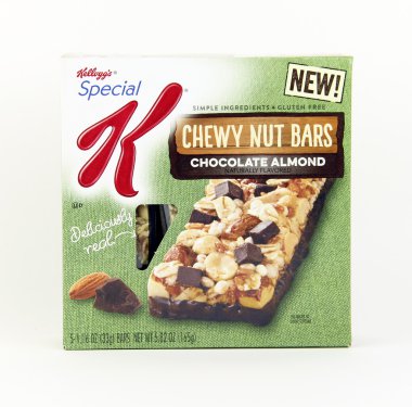 Özel K Chewy somun Snack Bar kutu