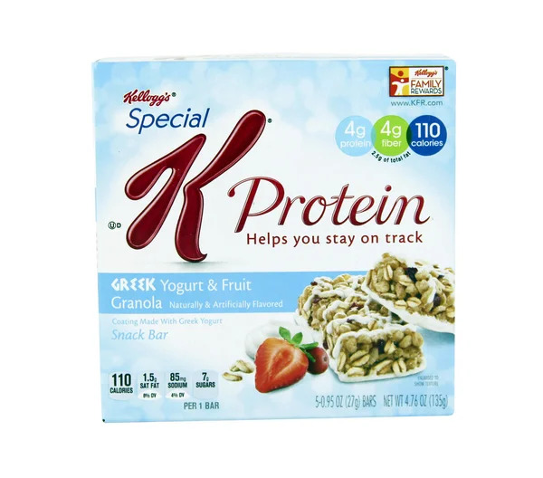 Box of Special K Yogurt and Fruit Snack Bar — стоковое фото