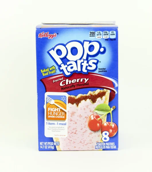 체리 Poptarts의 상자 — 스톡 사진