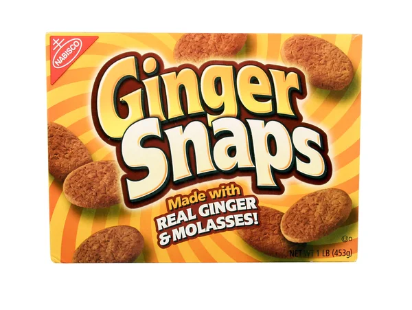 Box of Nabisco Ginger Snaps Cookies — Stok fotoğraf