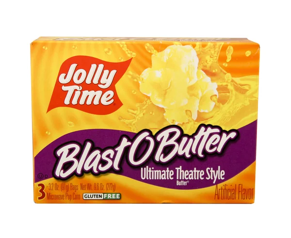 Box of Jolly Time Popcorn — Stockfoto