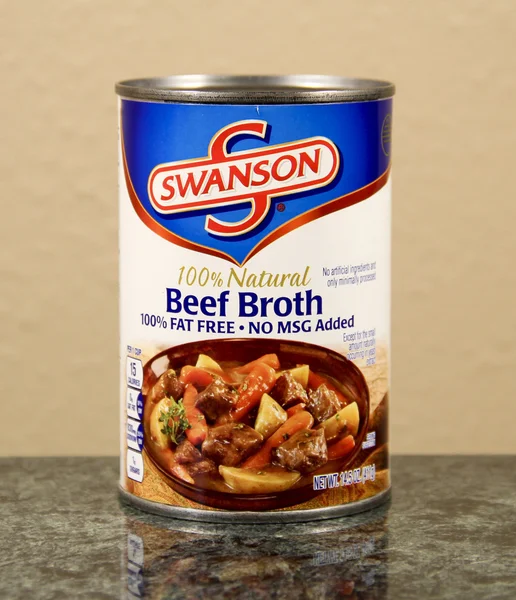 Can of Swanson Beef  Broth Soup — Stock Photo, Image