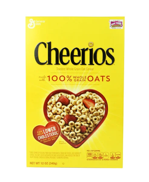 Cheerios tahıl kutu — Stok fotoğraf