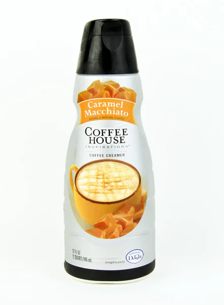 Bottle of Coffee House Caramel Macchiato Coffee Creamer — 图库照片