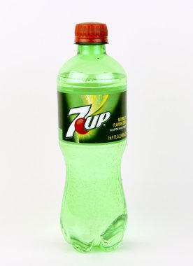 Bottle of 7 Up Soft Drink clipart
