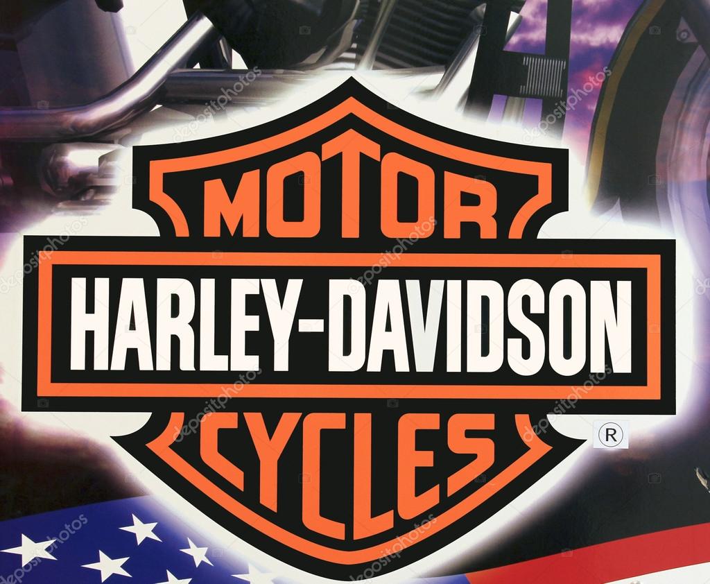 SPENCER , WISCONSIN, September, 21, 2015   Harley Davidson Logo   Harley Davidson is an American motorcycle manufacturer  founded in 1903