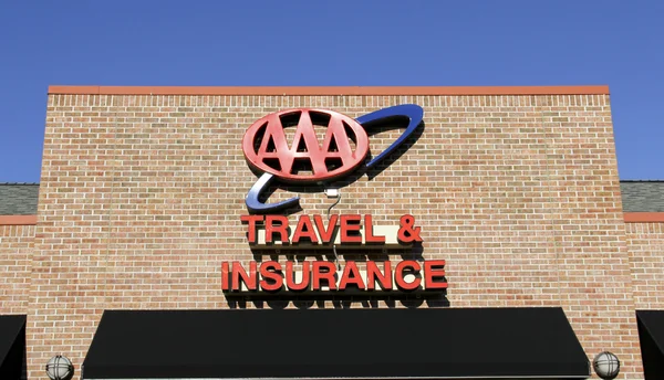 AAA Travel & Insurance Sign — Stock Photo, Image