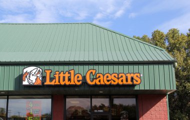 Little Caesars Storefront Sign clipart