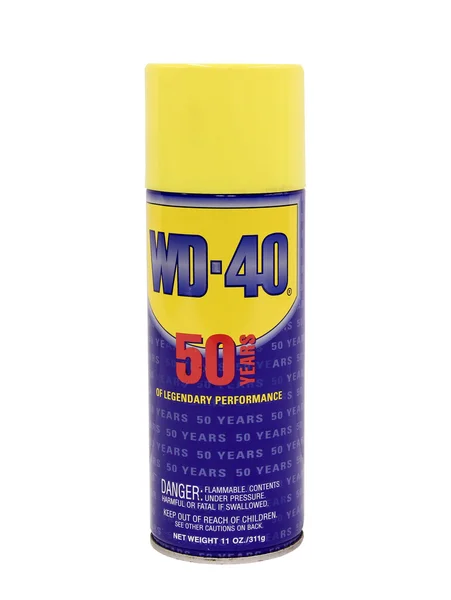 Контейнер WD-40 — стоковое фото