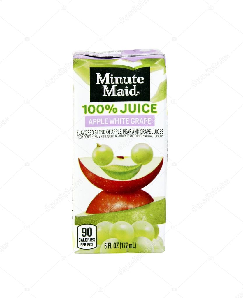 Box Of Minute Maid Apple White Grape Juice – Stock Editorial Photo ©  Dcwcreations #88496346
