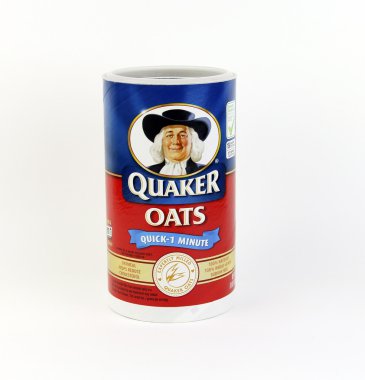 Box of Quaker Oats Cereal clipart
