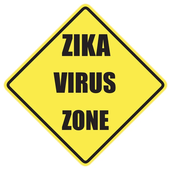 Zone de virus Zika signe — Photo