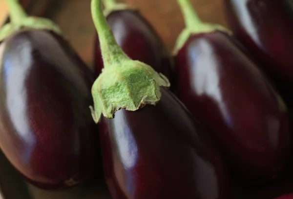 Disposizione di melanzane fresche — Foto Stock