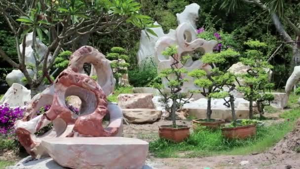 Parque de piedra en Pattaya — Vídeo de stock