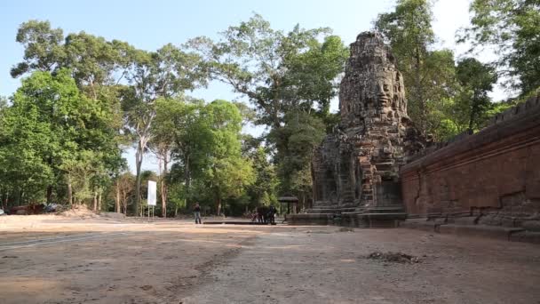 Angkor thom chrámového komplexu — Stock video