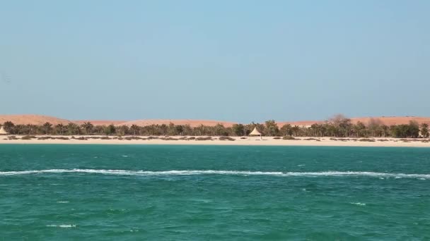 Lulu island i Abu Dhabi — Stockvideo