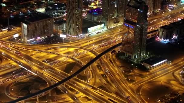 Flygfoto över downtown dubai — Stockvideo