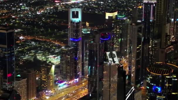 Αεροφωτογραφία του κέντρου του Ντουμπάι — Αρχείο Βίντεο