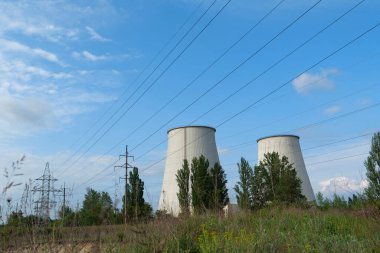 Isı elektroelektrik santralinin panorama görüntüsü