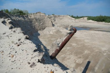 Kum ocağı ve hidrolik dolum