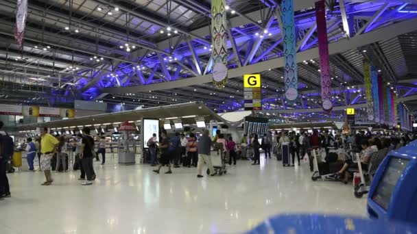 Международный аэропорт в Бангкоке — стоковое видео