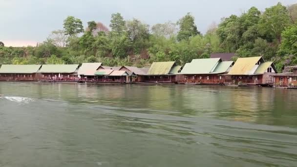 Bungalows i thailand. — Stockvideo