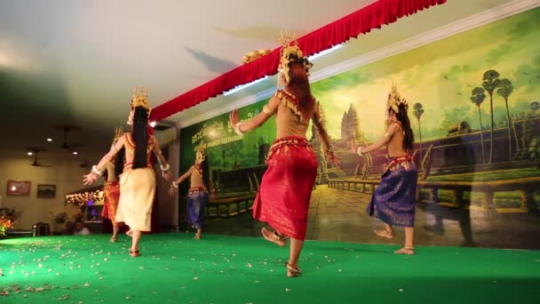 Kambodjanska apsara dans — Stockvideo