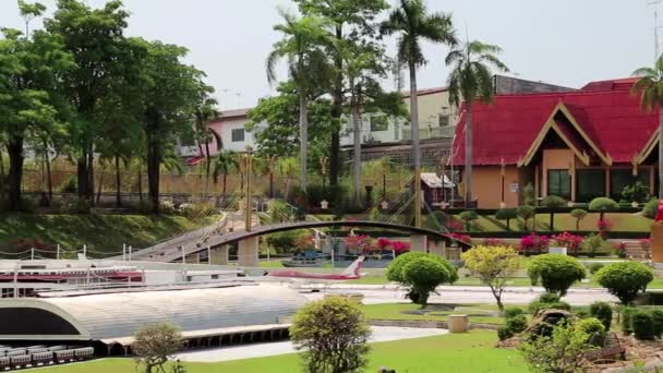 Mini Siam park in Pattaya — Stock Video