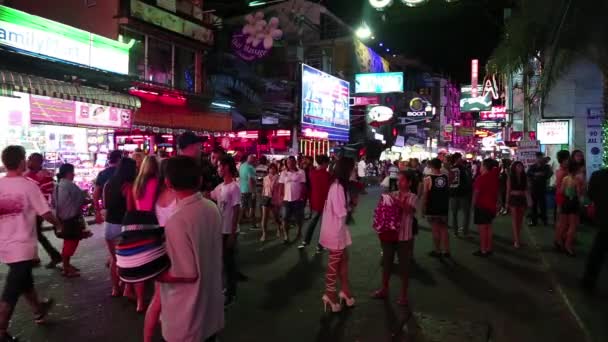 Pěší ulice v Pattaya, Thajsko — Stock video