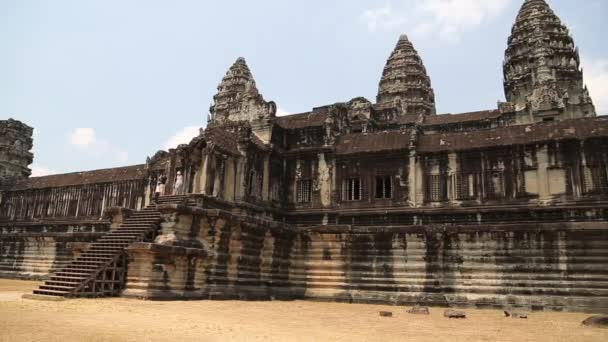 Templo de wat angkor — Vídeo de Stock