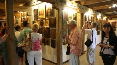 Gezi Radomysl kale içinde insanlara