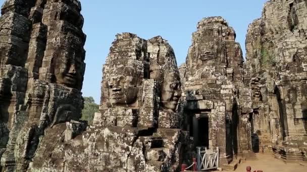 Angkor thom świątyni złożonych — Wideo stockowe
