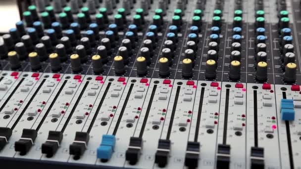 Console di produzione audio — Video Stock