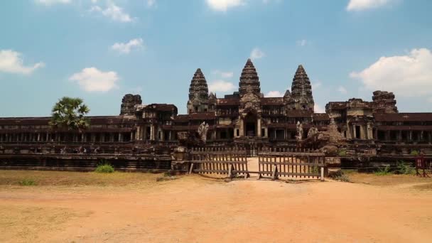 Angkor wat templo en cambodia — Vídeo de stock