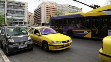 Syntagma Meydanı'nda trafik