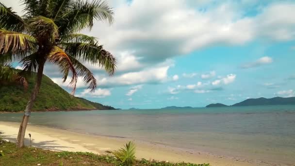 Bela vista do mar e ilhas — Vídeo de Stock