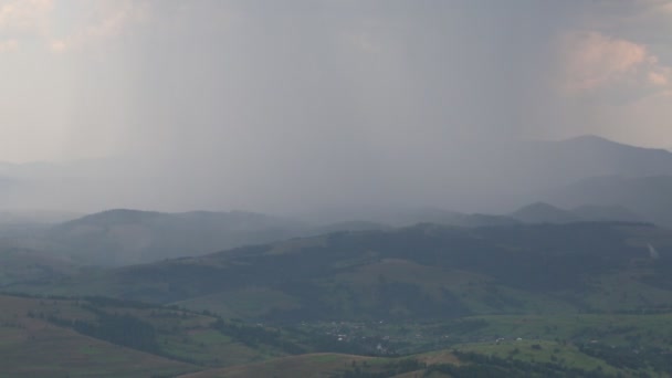 Thundery frente, relâmpago greve — Vídeo de Stock