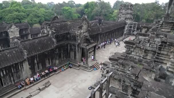 Angkor Wat temple in Cambodia — Stock Video